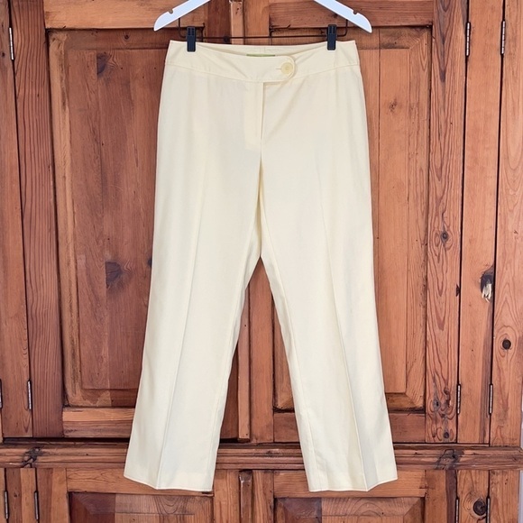 Sigrid Olsen Pants - NWT Sigrid Olsen Yellow Sun fruit Banana Mixed Cotton Blend Pant Sz. 6